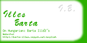 illes barta business card